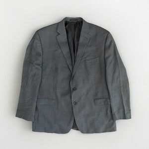 Lauren Ralph Lauren Wool Blazer Men 44/46 Gray Academia 2-Button Formal Career